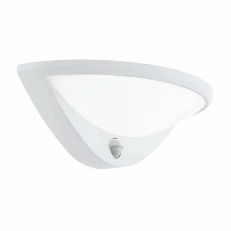 Luminaires Eglo Applique murale Eglo BELCREDA LED Blanc, 1 lumière, Détecteur de mouvement