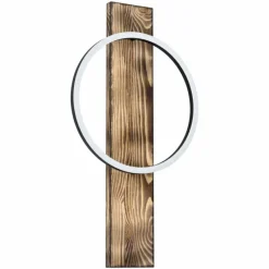 Lampes En Bois-Luminaires Eglo Applique murale Eglo BOYAL LED Brun, Noir, 1 lumière