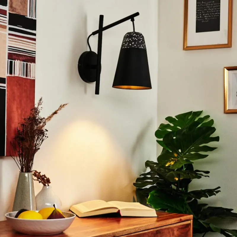 Luminaires Eglo Applique murale Eglo CANTERRAS Noir, 1 lumière* Appliques