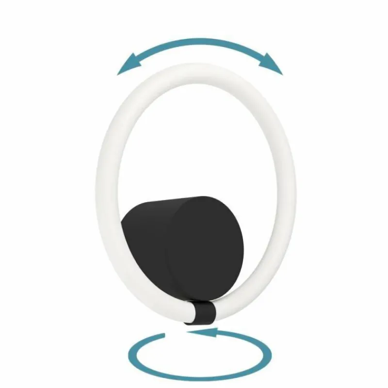 Luminaires Eglo Applique murale Eglo CARANACOA LED Noir, 1 lumière* Appliques