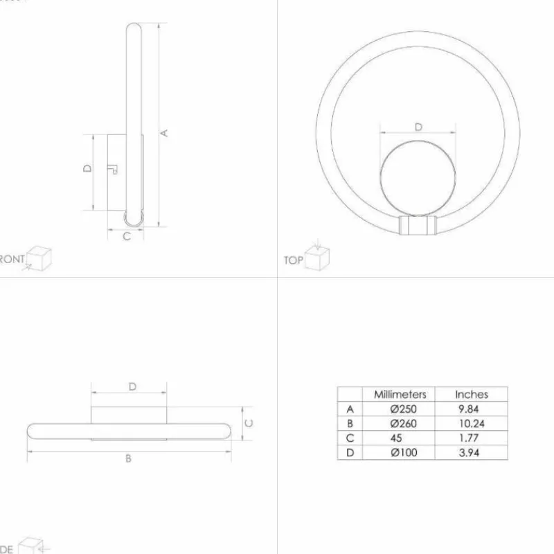 Luminaires Eglo Applique murale Eglo CARANACOA LED Noir, 1 lumière* Appliques