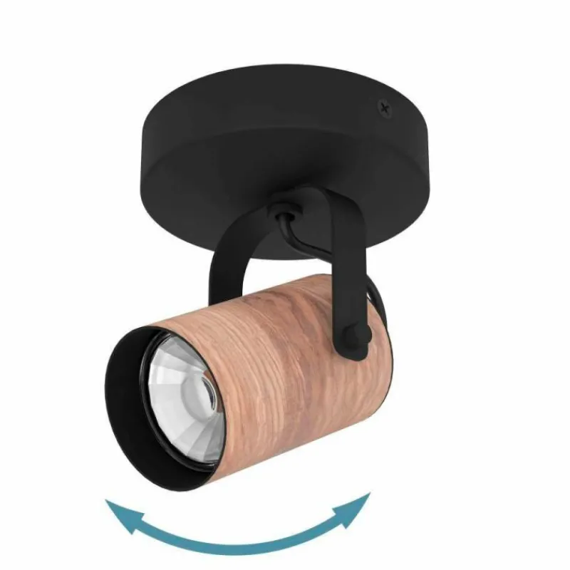 Luminaires Eglo Applique murale Eglo CAYUCA LED Noir, 1 lumière* Éclairage Led