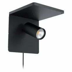 Luminaires Eglo Applique murale EGLO CIGLIE LED Noir, 1 lumière* Appliques