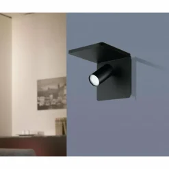 Luminaires Eglo Applique murale EGLO CIGLIE LED Noir, 1 lumière* Appliques