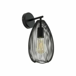 Lampes Vintages & Rétros-Luminaires Eglo Applique murale Eglo CLEVEDON Noir, 1 lumière