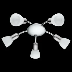 Luminaires Eglo Applique murale Eglo Dakar 6 LED Chrome, Nickel mat, 5 lumières