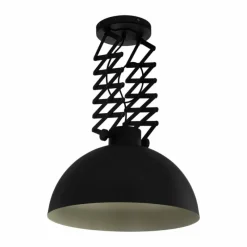 Lampes Industrielles-Luminaires Eglo Applique murale Eglo DONINGTON Crème, Noir, 1 lumière