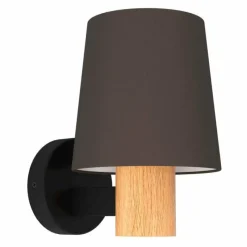 Lampes En Tissu-Luminaires Eglo Applique murale Eglo EDALE Écru, Noir, 1 lumière