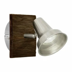 Luminaires Eglo Applique murale Eglo FILIPINA LED Brun, Nickel mat, 1 lumière* Éclairage Led