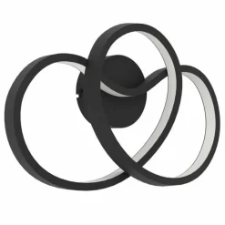 Luminaires Eglo Applique murale Eglo GIANELLA LED Noir, 1 lumière* Éclairage Led