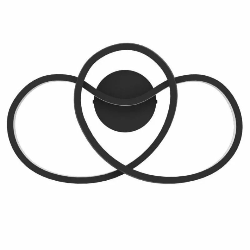 Luminaires Eglo Applique murale Eglo GIANELLA LED Noir, 1 lumière* Éclairage Led