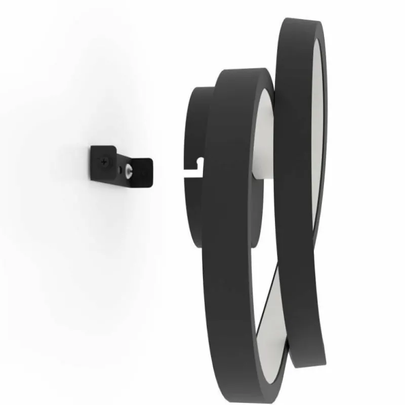 Luminaires Eglo Applique murale Eglo GIANELLA LED Noir, 1 lumière* Éclairage Led