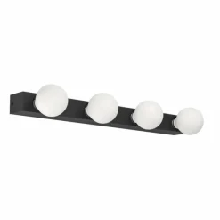 Luminaires Eglo Applique murale Eglo GUANAL Noir, 4 lumières* Appliques