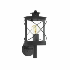 Luminaires Eglo Applique murale Eglo HILBURN Noir, 1 lumière