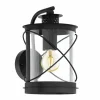 Luminaires Eglo Applique murale Eglo HILBURN Noir, 1 lumière