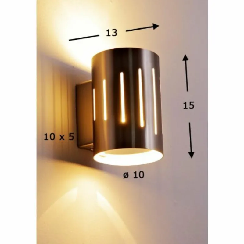 hofstein Applique murale Eglo Madras 1 Chrome, Acier inoxydable, Nickel mat, 1 lumière