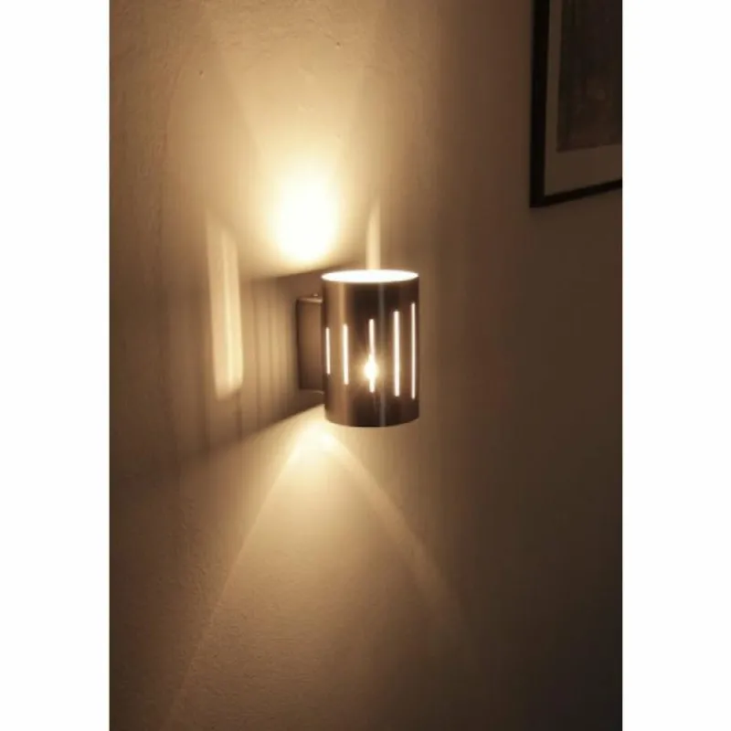 hofstein Applique murale Eglo Madras 1 Chrome, Acier inoxydable, Nickel mat, 1 lumière