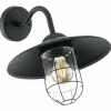 Lampes Vintages & Rétros-Luminaires Eglo Applique murale Eglo MELGOA Noir, 1 lumière