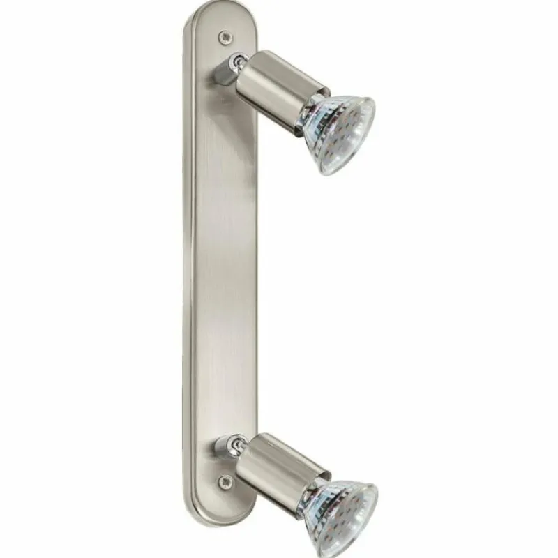 Luminaires Eglo Applique murale Eglo MINI LED Nickel mat, 2 lumières* Éclairage Led