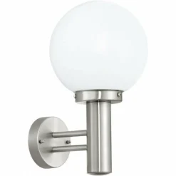 Luminaires Eglo Applique murale Eglo NISIA Acier inoxydable, 1 lumière