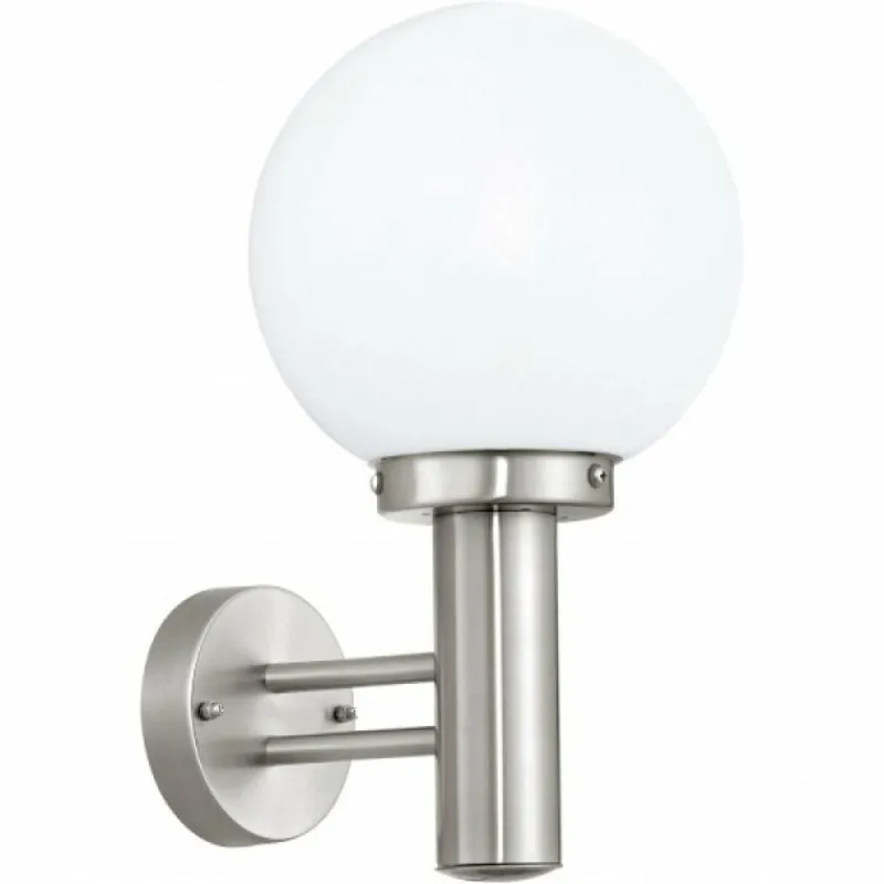 Luminaires Eglo Applique murale Eglo NISIA Acier inoxydable, 1 lumière
