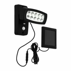 Luminaires Eglo Applique murale EGLO PALIZZI LED Noir, 1 lumière, Détecteur de mouvement