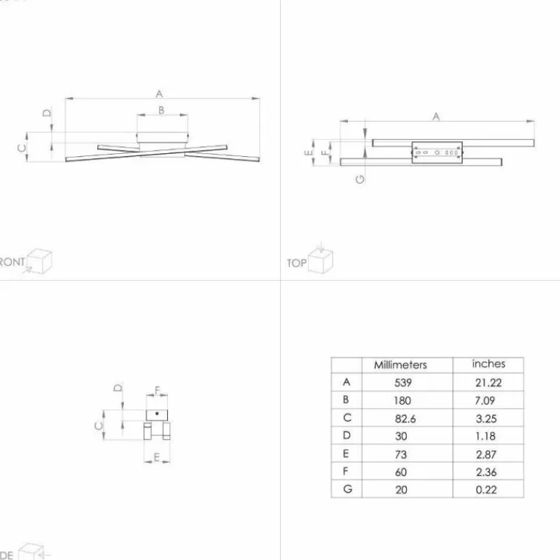 Lampes En Bois-Luminaires Eglo Applique murale Eglo PANAGRIA LED Brun, Noir, 2 lumières