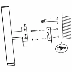 Luminaires Eglo Applique murale Eglo PANDELLA 1 LED Chrome, 1 lumière* Éclairage Led