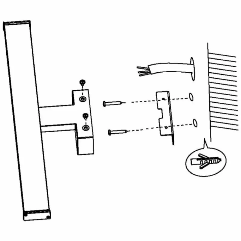 Luminaires Eglo Applique murale Eglo PANDELLA 1 LED Chrome, 1 lumière* Éclairage Led