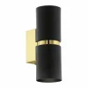 Lampes Dorées-Luminaires Eglo Applique murale Eglo PASSA LED Or, Noir, 2 lumières