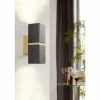 Lampes Dorées-Luminaires Eglo Applique murale Eglo PASSA LED Or, Noir, 2 lumières