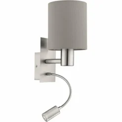 Luminaires Eglo Applique murale Eglo PASTERI LED Nickel mat, 2 lumières* Éclairage Led
