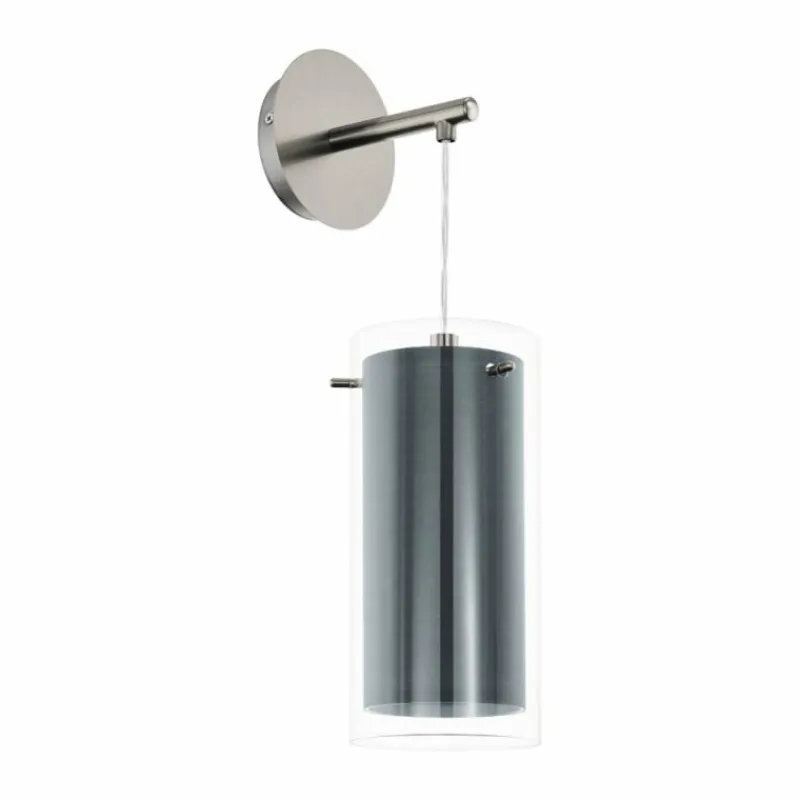 Luminaires Eglo Applique murale Eglo PINTO Nickel mat, 1 lumière