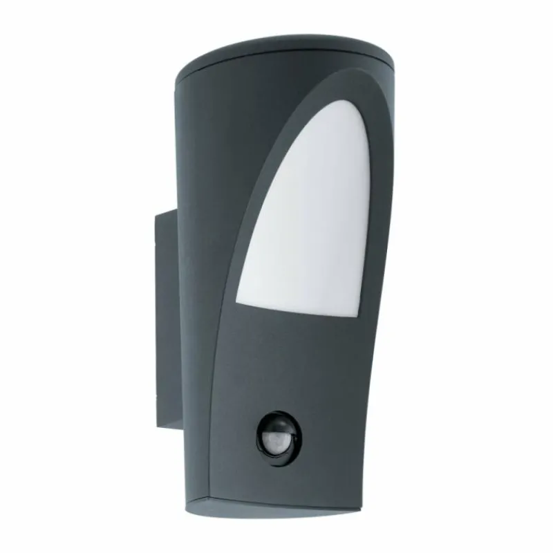 Luminaires Eglo Applique murale Eglo PROPENDA Anthracite, 1 lumière, Détecteur de mouvement