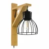 Lampes En Bois-Luminaires Eglo Applique murale Eglo RAMPSIDE 1 Brun, 1 lumière
