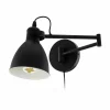 Luminaires Scandinaves-Luminaires Eglo Applique murale Eglo SAN PERI Noir, 1 lumière