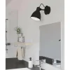 Luminaires Eglo Applique murale Eglo SAN PERI LED Noir, Blanc, 1 lumière* Éclairage Led