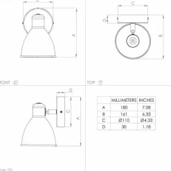Luminaires Eglo Applique murale Eglo SAN PERI LED Noir, Blanc, 1 lumière* Éclairage Led