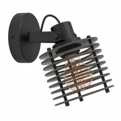 Luminaires Eglo Applique murale Eglo SEGOVIA Noir, 1 lumière* Spots Et Projecteurs