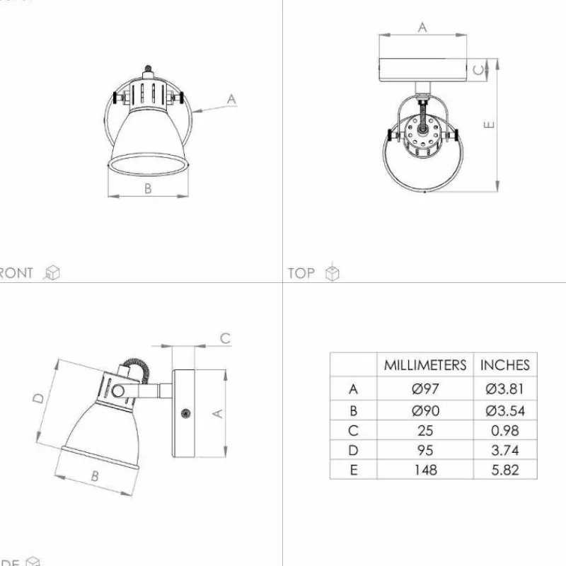 Lampes Dorées-Luminaires Eglo Applique murale Eglo SERAS LED Or, Laiton, 1 lumière