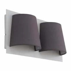 Lampes En Tissu-Luminaires Eglo Applique murale Eglo SERRAVALLE LED Blanc, 2 lumières