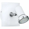 Luminaires Eglo Applique murale Eglo TAMARA LED Chrome, Blanc, 1 lumière