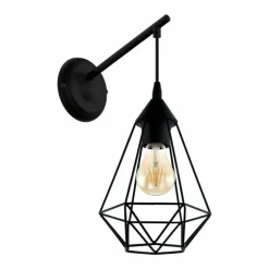 Lampes Vintages & Rétros-Luminaires Eglo Applique murale EGLO TARBES Noir, 1 lumière