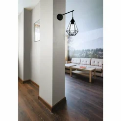 Lampes Vintages & Rétros-Luminaires Eglo Applique murale EGLO TARBES Noir, 1 lumière