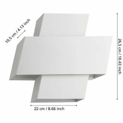Luminaires Eglo Applique murale Eglo TIMPAROSSA Blanc, 1 lumière* Appliques