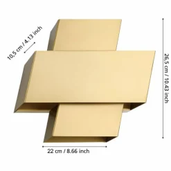 Lampes Dorées-Luminaires Eglo Applique murale Eglo TIMPAROSSA Or, 1 lumière