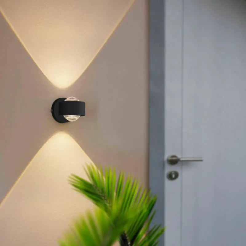 Luminaires Eglo Applique murale Eglo TREVIOLO LED Anthracite, 2 lumières