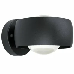 Luminaires Eglo Applique murale Eglo TREVIOLO 1 LED Noir, 2 lumières