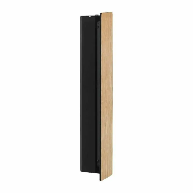 Lampes En Bois-Luminaires Eglo Applique murale Eglo ZUBIALDE LED Brun, Noir, 1 lumière