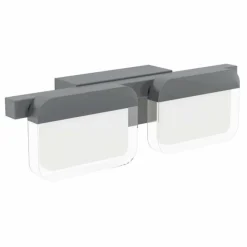 Luminaires Eglo Applique murale Eglo-Leuchten ERVIDEL LED Noir, 2 lumières* Appliques